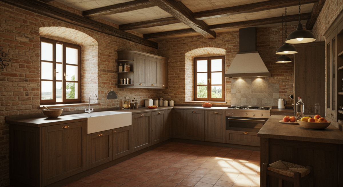 Cucina in Muratura: Lo Stile Rustico Moderno che Conquista le Case Italiane