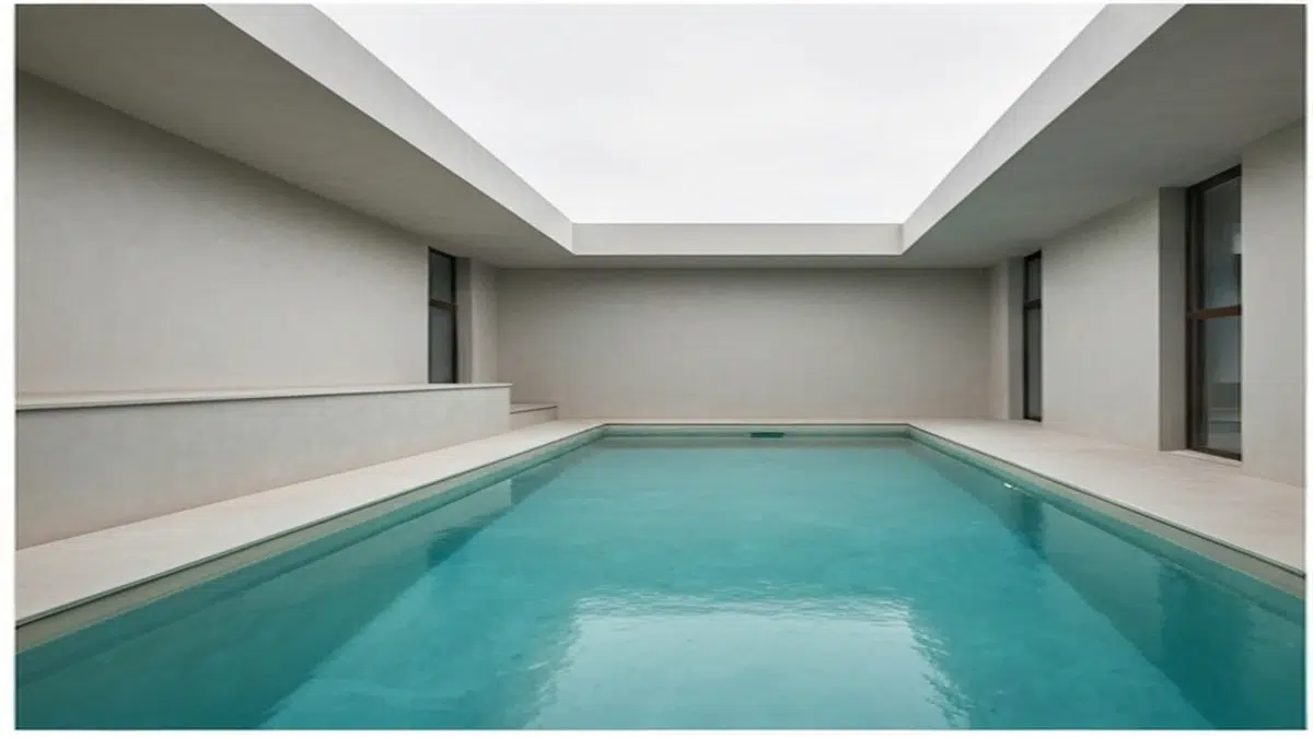 Lusso discreto: piscina interna design lusso con Silvia Monti